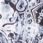 black white print