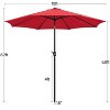 Yaheetech 10FT Patio Umbrella Market Umbrella with Push Button Tilt and Crank - 3 of 4