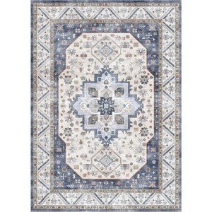 Coolmee Washable Rugs Area Rugs Ultra-Thin Anti Slip Backing Rug Vintage Rugs for Living Room Bedroom Office Farmhouse - 1 of 1