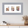 Courtside Market Classic Hues Portrait Frame Collection 2" Grey 10"x20" 2-4x6 Openings - 2 of 2