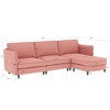 GDFStudio Kesi Modern 107.8'' L-Shaped 3-Seater Upholstered Sectional Sofa with Ottoman - 3 of 4