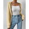 Women's Long Sleeve Cardigan Sweater - Lightweight Open Front Knit Cover Up - 3 of 4