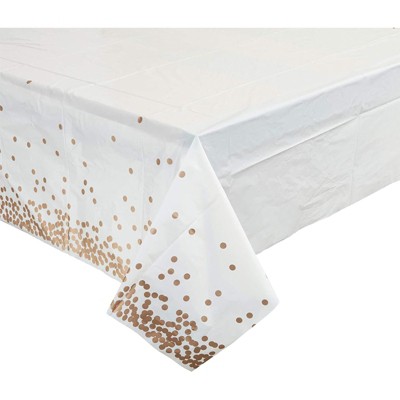 Blue Panda Rose Gold Pe With Foil Print Table Cover (3 Pack) 54 X 108 ...