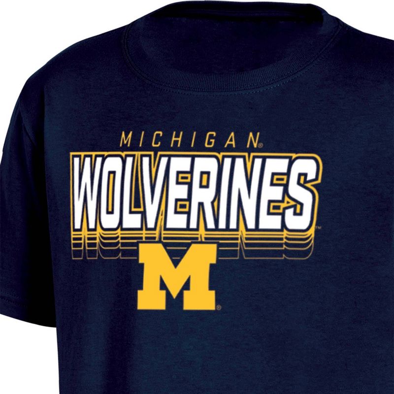 NCAA Michigan Wolverines Boys&#39; Core T-Shirt, 3 of 4