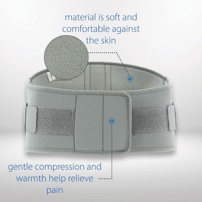 Swede-O Thermal Vent Lumbar Support Brace - XXLarge Size For Lower Back Pain & SI Joint Relief