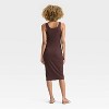 Women's Knit Button-Front Midi Dress - A New Day™ - 2 of 3