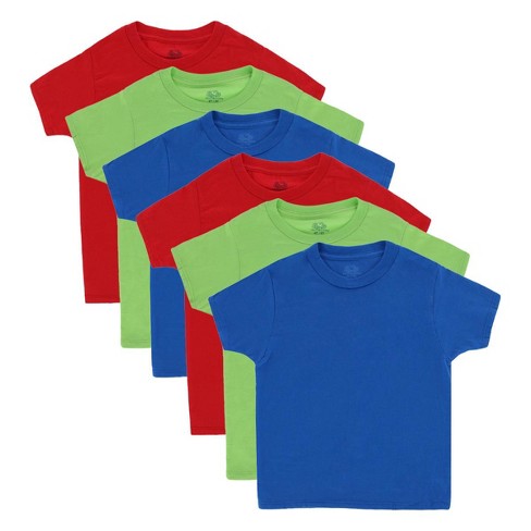 Fruit of the Loom Toddler Boy's Crewneck T-Shirt Assorted (6 Pack) - image 1 of 4