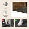 MaseiKar Dog Kennel Furniture, Wooden Dog Crate End Table, Heavy Duty Dog Crate, Decorative Pet Crate Dog Cage for Large Indoor Use (Rustic Brown) - 4 of 4