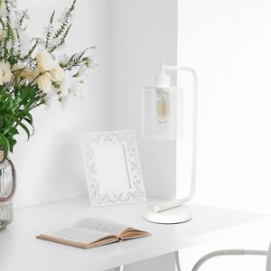 Modern Iron Desk Lamp with Glass Shade - Lalia Home - 1 of 4