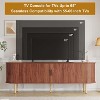 70.1" TV Stand, Modern TV Console Table with Storage Compartment and Sliding Door, Gaming Entertainment Center with Cabinet for Living Room - 3 of 4
