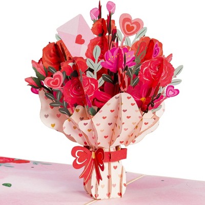 Paper Love Pop Up 3D Love Bouquet Card