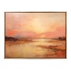 Kate & Laurel All Things Decor 31.5"x41.5" Sylvie Beaded Peach Landscape Framed Canvas by The Creative Bunch Studio Gold - 2 of 4