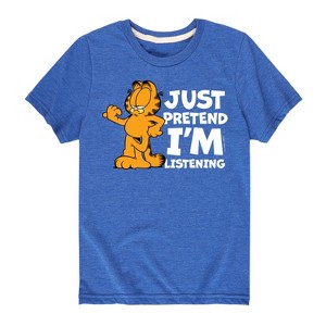Boys' - Garfield - Pretend I'm Listening Short Sleeve Graphic T-Shirt - 1 of 4