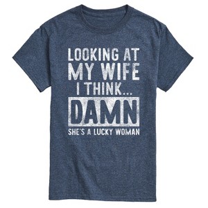 Men's - Instant Message - Looking At My Wife Short Sleeve Graphic T-Shirt - 1 of 4