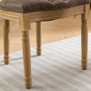 GDFStudio Elmer Button-Tufted Faux Leather Dining Chair with Nailhead Trim (Set of 2) - 4 of 4