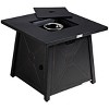 Tangkula 50,000 BTU Square Outdoor Propane Fire Pit Table with Waterproof Cover Lava Rock - 3 of 4