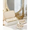 Gifts for Teachers, Jewelry Box, Travel Storage Bags, PU Leather Case with 12 Clear Velvet Pouches, Ideal for Women, Wedding, Birthday - 4 of 4