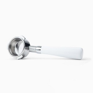 Crema Coffee Products - 54MM BOTTOMLESS PORTAFILTER - MATTE WHITE - 1 of 4