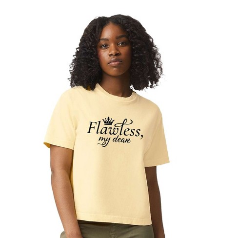 Simply Sage Market Women's Flawless My Dear Short Sleeve Relaxed Fit Cropped Tee - image 1 of 3