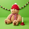 12" Teddy Bear with Hat and Scarf Stuffed Animal - Gigglescape™: Polyester, 1 Year+, 0.25 lbs, 12" Height - 2 of 3