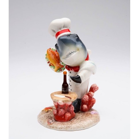 Kevins Gift Shoppe Ceramic Shark Chef Figurine - image 1 of 3