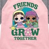 Girls' - LOL Surprise! - Friends Grow Together Shirt Tail Raglan Graphic T-shirt - 2 of 3