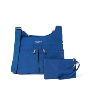 baggallini Women's Cross Over Crossbody Bag with RFID Wristlet - 1 of 4