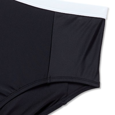Shade & Shore Women's Post Mastectomy High-Waist Medium Coverage Bikini Bottom - Shade & Shore™ Black S — фото 2