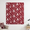 FIONECA Novelty Holiday Festive Jacquard Throw Blanket - 2 of 4