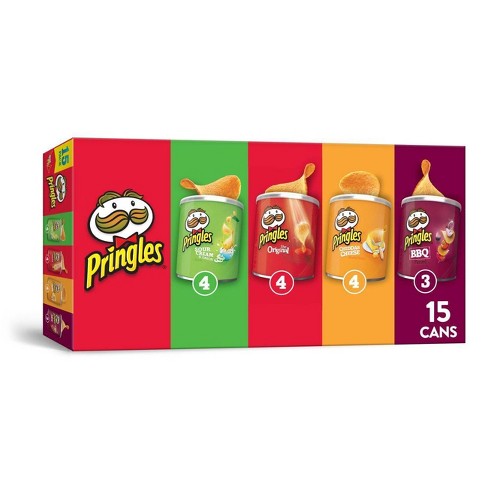 Pringles Grab & Go Variety Pack Potato Crisps - 15ct : Target