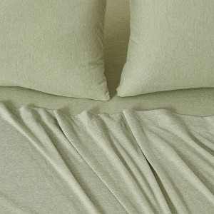 Super Soft T-Shirt Jersey Knit Sheet Set - Isla Jade - 1 of 4