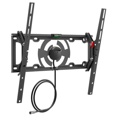 Barkan 19 - 65" Tilt Flat / Curved TV Wall Mount with Integrated HDTV Indoor Antenna Black