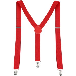 Allegra K Women's Adjustable Metal Clamp Elastic Suspenders Braces - 1 of 4