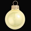 Northlight Pearl Glass Christmas Ball Ornaments - 3.25" (80mm) - Soft Yellow - 8ct - 3 of 4