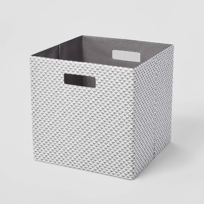 13 Cube Woven Storage Bin Gray/White - Brightroom 1 ct