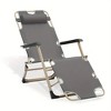 Maggift Folding Waterproof Terrace Lounge Chair with Adjustable Positions for Beach, Pool, and Camping, Gray, 72"*26"*37" - 4 of 4