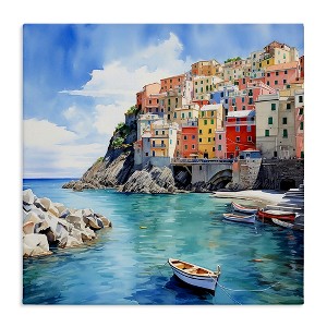 Stupell Industries Cinque Terre Port, 24" x 24" - 1 of 4