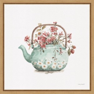 Amanti Art Garden Tea 03 by Lisa Audit Canvas Wall Art Print Framed 16 x 16-in. - 1 of 4