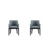 Set of 2 Gansevoort Modern Faux Leather Dining Armchairs - Manhattan Comfort - 2 of 4