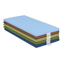 ECR4Kids SoftZone Rainbow Rest Time Mat with Name Tag, Sleeping Pad, 5-Piece