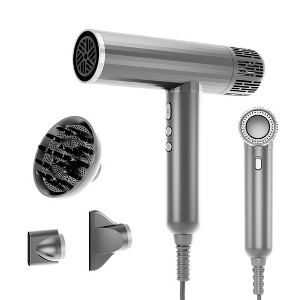 NICEBAY Blow Dryer, High-Speed Hair Dryer, 110000RPM Brushless Motor, 1600W Hair Dryers with Diffuser. - 1 of 4