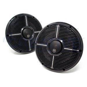 Wet Sounds REVO 10CX XW-B Black XW Grill 10 Inch Marine High Performance LED Coaxial Speakers (pair) - 1 of 4