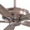 60" Minka Aire Industrial Indoor Ceiling Fan with Remote Control Burnished Nickel Seashore Gray for Living Room Kitchen Bedroom - 3 of 4