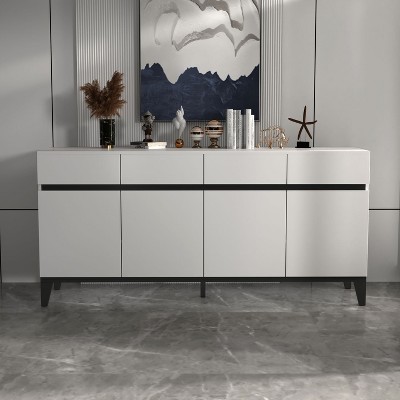 FUFU&GAGA White Buffet Sideboard Combo Chest Console Table