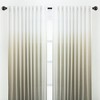 Chanasya 2pk Gradient Ombre Faux Belgian Flax Semi Sheer Window Curtain Panels - Set of 2 - 3 of 4