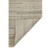 Ivory And Brown Wool Striped Hand Woven Area Rug - 4 of 4
