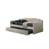 Twin Size Upholstered Daybed with Twin Size Trundle for Bedroom - 2 of 4