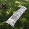 12" x 46" Jadon Hand Braided Extra Long Geometric Pattern Indoor/Outdoor Gray Accent Lumbar Throw Pillow - 2 of 4