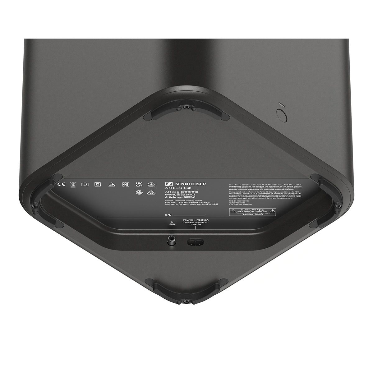 Sennheiser AMBEO Sub 8" Wireless Bluetooth Subwoofer - thumbnail 7