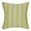 2pc 18"x18" Avocado Chambray Striped Recycled Cotton Square Throw Cover - Design Imports: Machine Washable, Indoor Use - 2 of 4